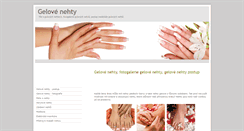 Desktop Screenshot of gelove-nehty.muj-styl.cz